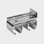 Prindere dublă pe perete, cuplaje cu distanţă şi fără distanţă Nr. 2 (62 mm)
