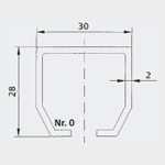 Kit pentru greutatea canatului uşii până la 75 kg - Nr. 0 (lăţimea uşii 1.21 - 1.50)