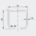 Kit pentru greutatea canatului uşii până la 75 kg - Nr. 0 (lăţimea uşii 1.51 - 1.80)